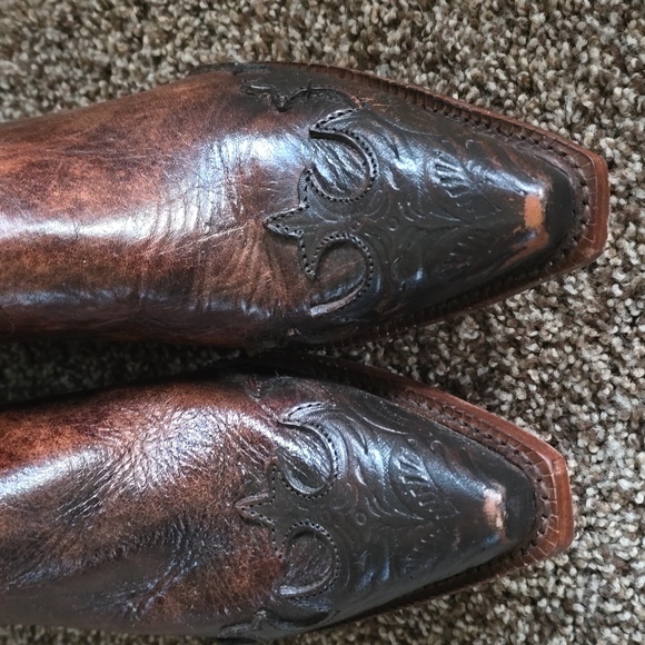 Women's clay Santa fe cowboy boots - Picture 3 of 11